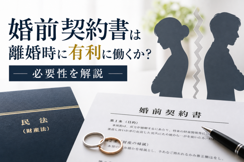 婚前契約書の必要性を解説する法律関連のイメージ